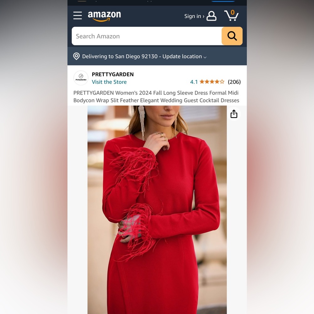 Beautiful new red dress